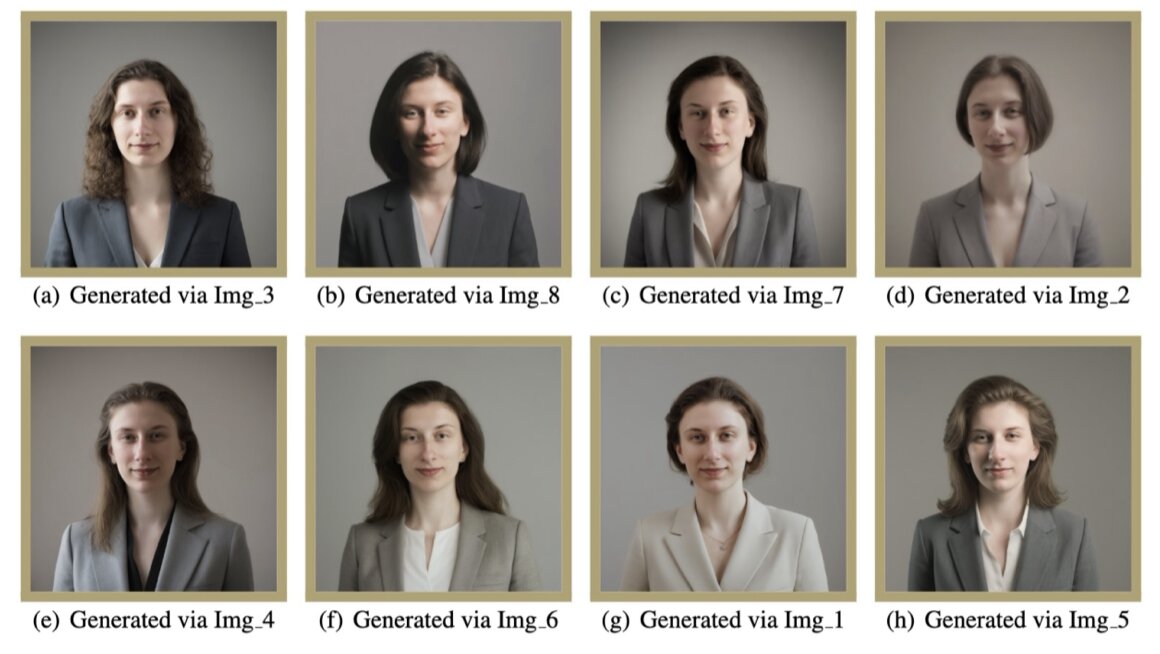 InstantID pipeline results showing professional portrait generation with enhanced facial resemblance